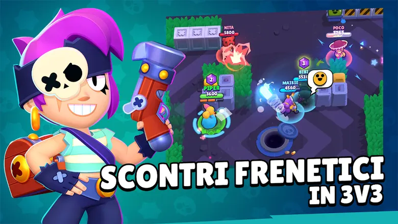 Screenshot ufficiale di una modalità Brawl Stars