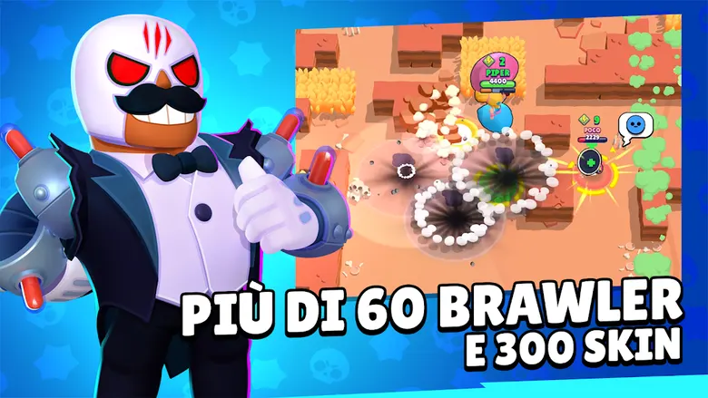 Screenshot ufficiale di un Brawler in Brawl Stars