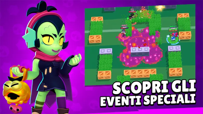 Screenshot ufficiale di una mappa Brawl Stars