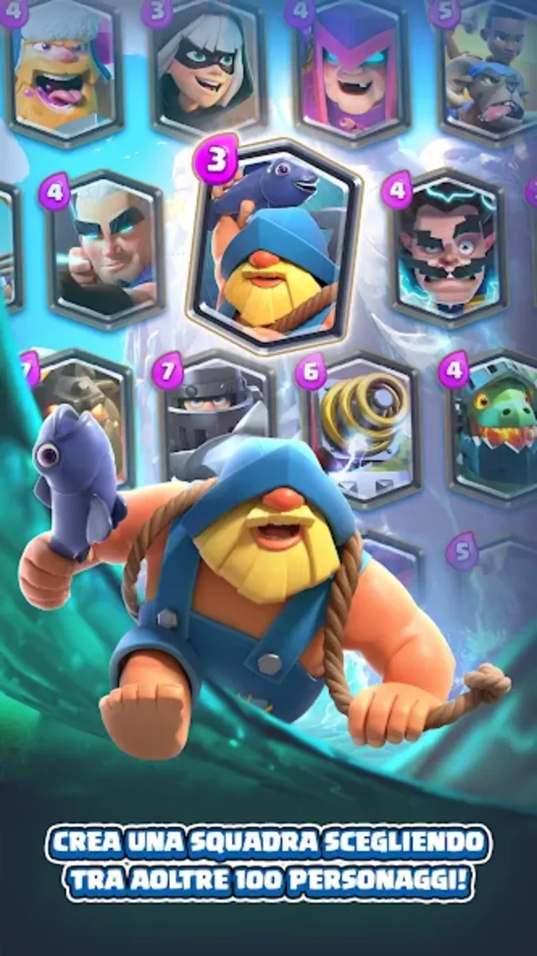 Screenshot ufficiale di una carta in Clash Royale